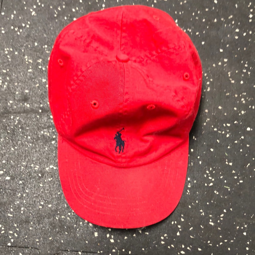 polo by ralph lauren adjustable red hat